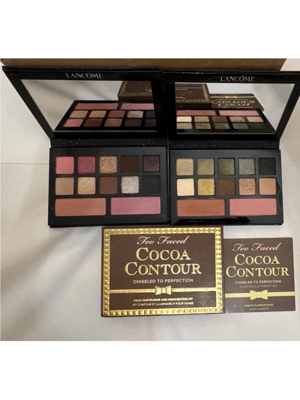 Lancome Eyeshadow Palette Set Of 2 & Too Faced Cocoa Contour Set - Picture 11 of 11